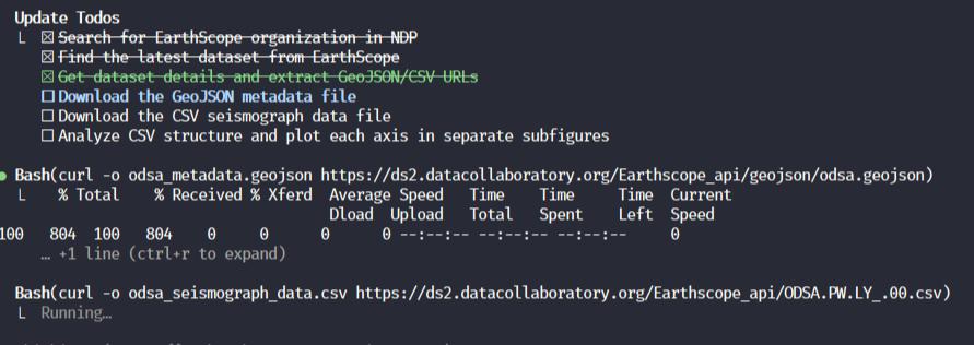 Climate science analysis showing NDP integration with Claude
